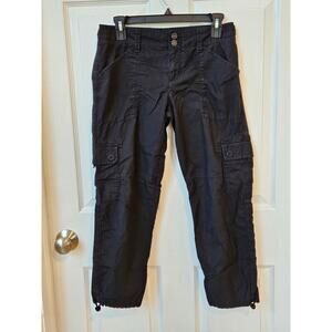 Sanctuary Standard Surplus Black Cargo Jogger Pants Womens 26 Utility Military